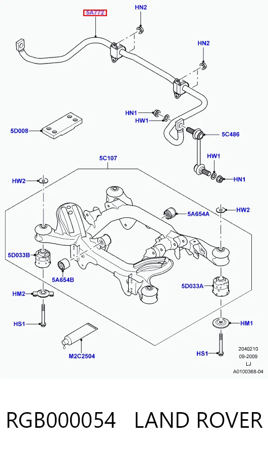 Comprar Estabilizador trasero Land Rover Range Rover III L322 a bajo precio