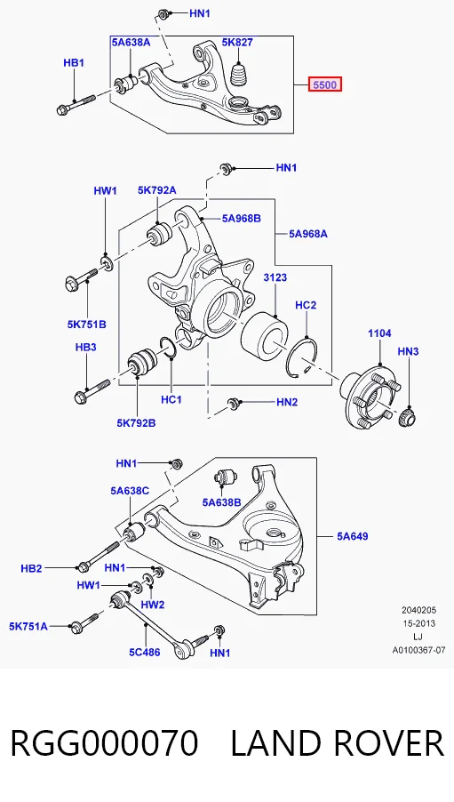 RGG000070 Land Rover