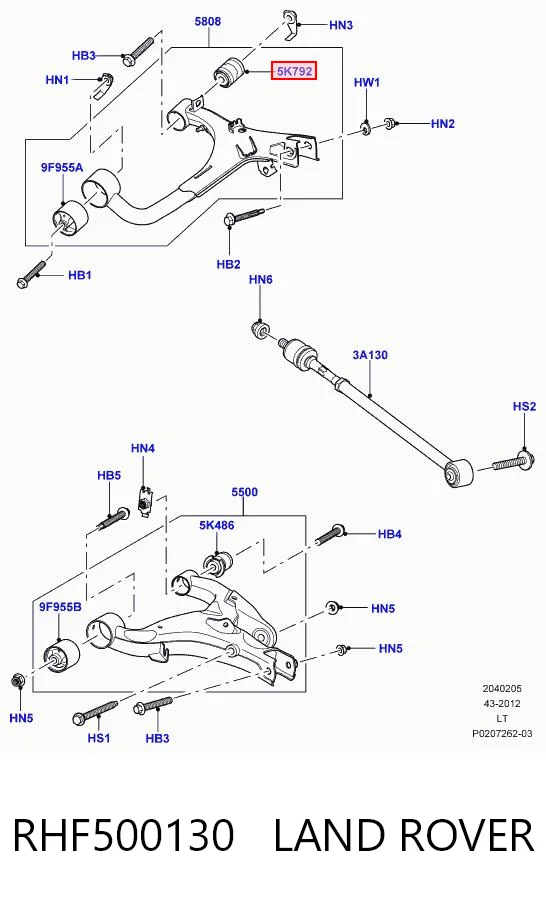 RHF500130 Land Rover