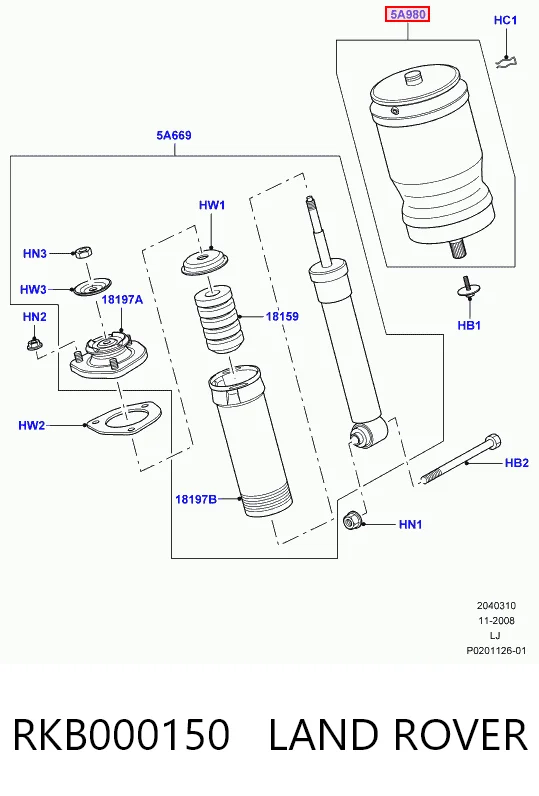 RKB000150 Land Rover