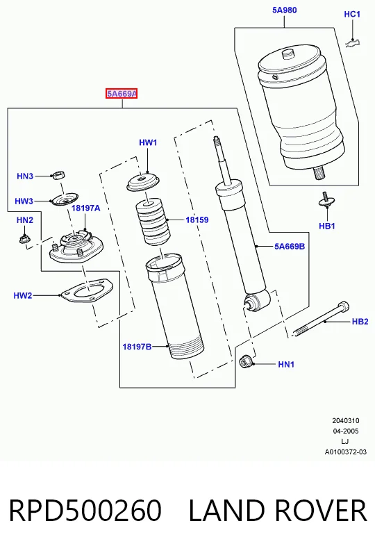 RPD500260 Land Rover