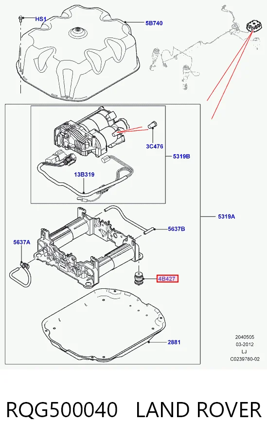 RQG500040 Land Rover
