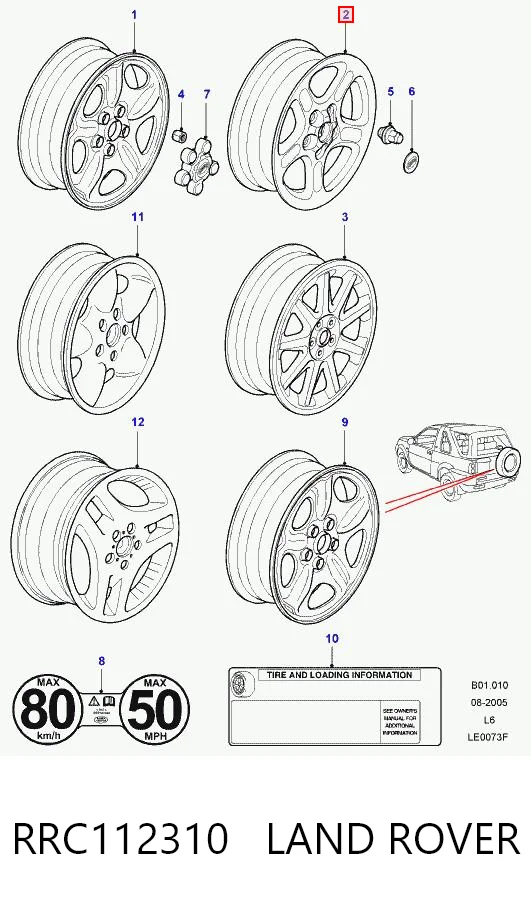 Comprar Llantas de aleación Land Rover Freelander I L314 a bajo precio