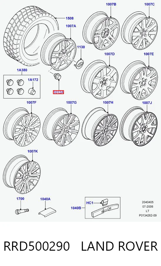 Tuerca seguridad de rueda Land Rover Range Rover III SUV (L322) (2002 - 2009) precio, desde 9,98 EUR