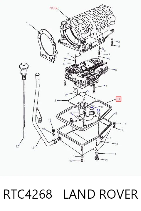 Junta del cárter de aceite de la caja de cambios para Land Rover Range Rover II LP, P38A