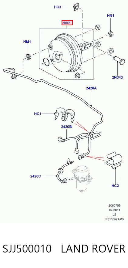 Servofreno para Land Rover Discovery III LR3