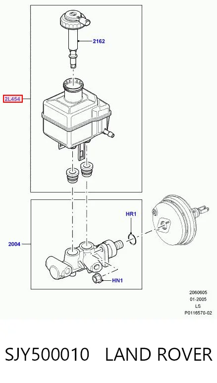 Comprar Depósito del líquido de frenos del cilindro maestro Land Rover Range Rover I L320 a bajo precio