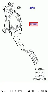 Potenciómetro pedal acelerador Land Rover Range Rover SPORT I SUV (L320) (2005 - 2013) precio, desde 53,72 EUR