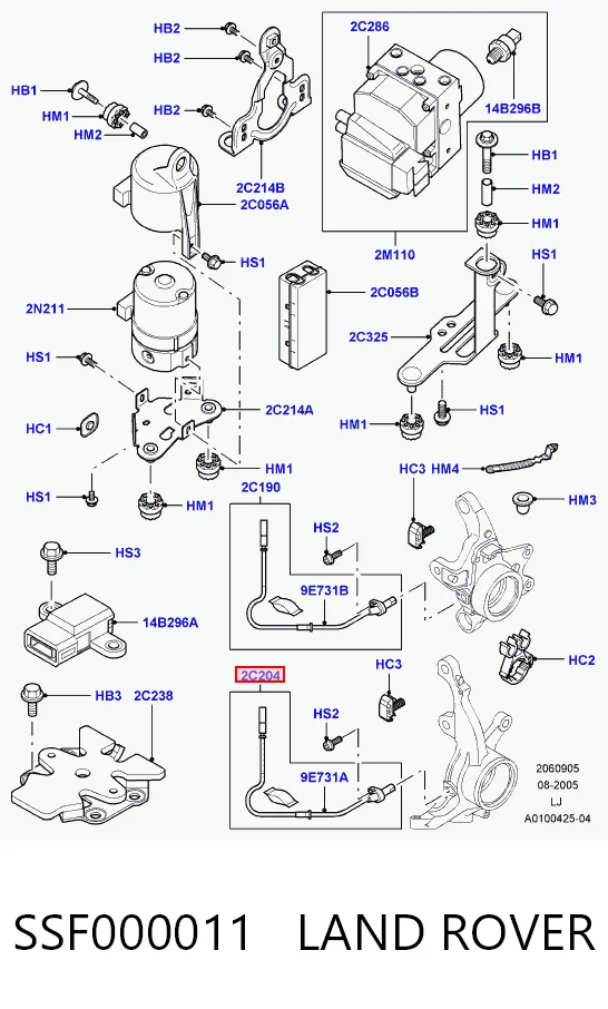 Sensor ABS delantero Range Rover III SUV (2002-2009) original desde 40,61 €