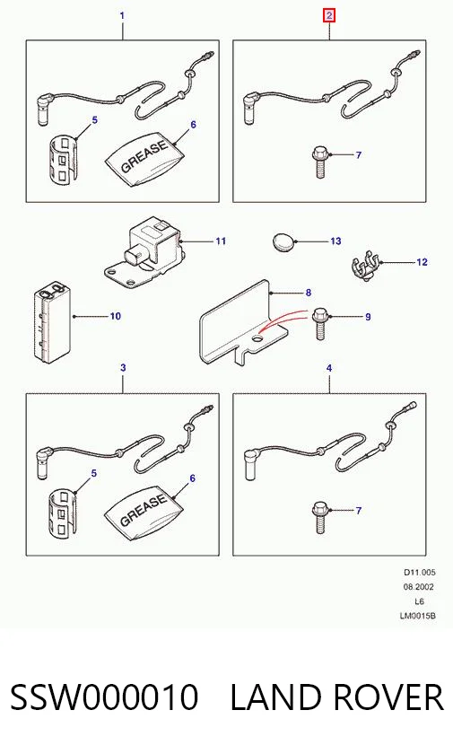 Precio del repuesto Sensor ABS delantero Freelander I SUV