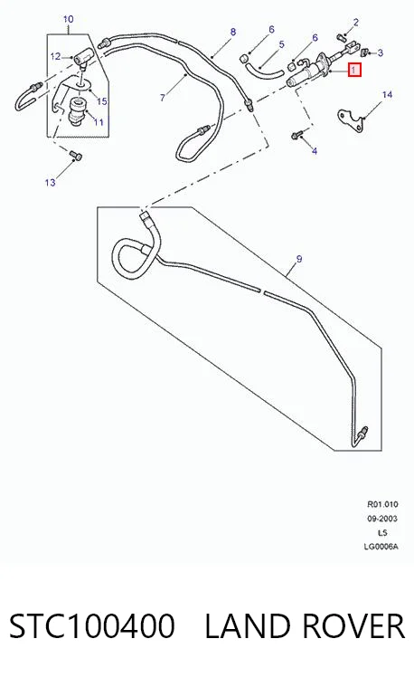 Comprar Cilindro maestro de embrague Land Rover Discovery II LJ ,LT a bajo precio