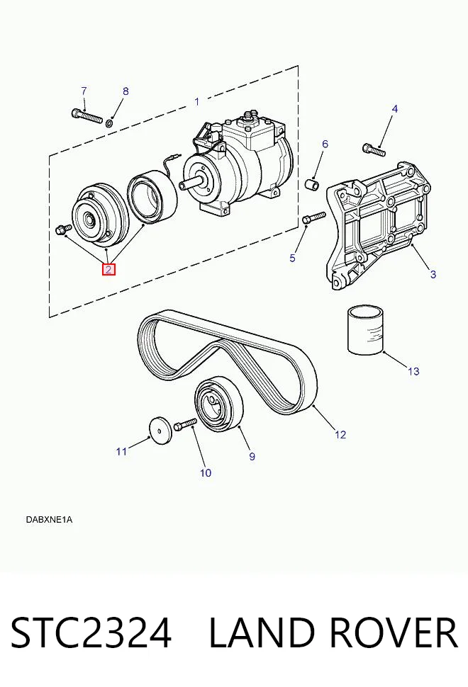 Comprar Embrague (bobina magnética) del compresor de aire acondicionado Land Rover Range Rover II LP, P38A a bajo precio