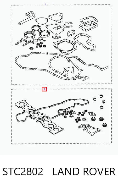 Juego de juntas superiores de motor STC2802 LAND ROVER