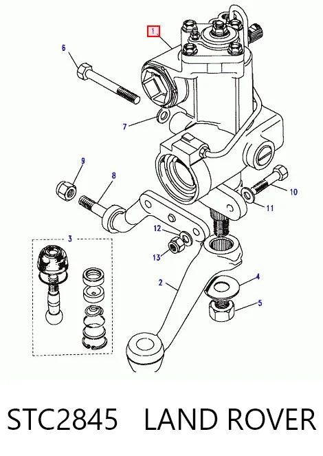 STC2845 Land Rover Cremallera caja de direccion