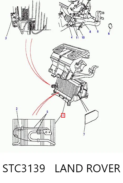 Comprar Evaporador de aire acondicionado Land Rover Discovery II LJ ,LT a bajo precio