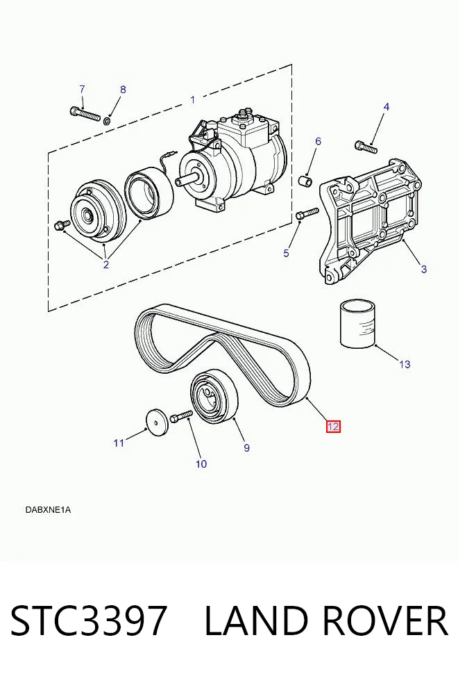 Correa de transmisión trapezoidal Land Rover Range Rover II SUV (LP, P38A) (1994 - 2002) precio, desde 6,19 EUR