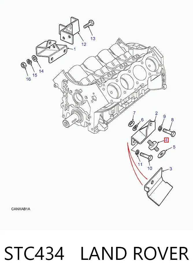 STC434 Land Rover Soportes de motor delantero