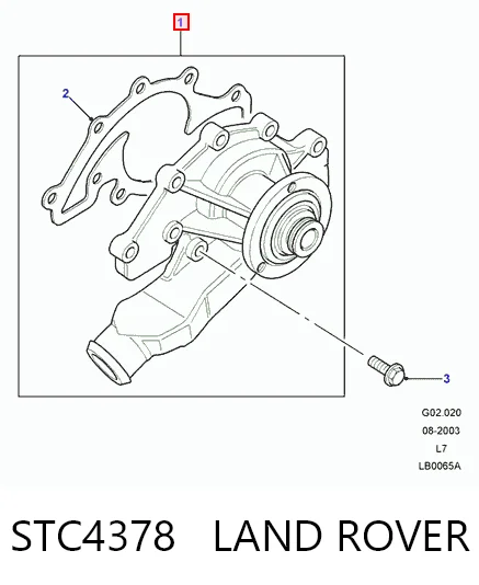 Bomba de agua STC4378 LAND ROVER