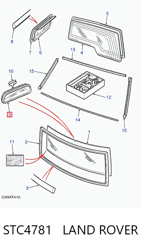 Comprar Retrovisor interior Land Rover Discovery II LJ ,LT a bajo precio