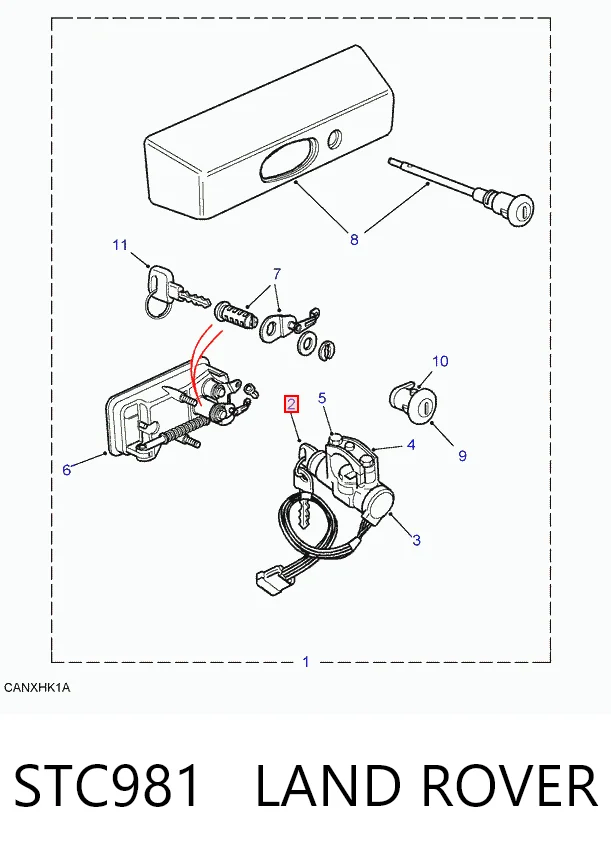 Bombín de arranque para Land Rover Discovery LG, LJ