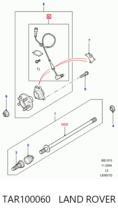 Sensor ABS de rueda delantera Land Rover Discovery II desde 32,79 €