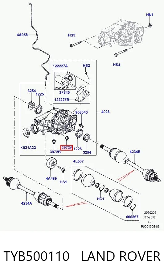 TYB500110 Land Rover
