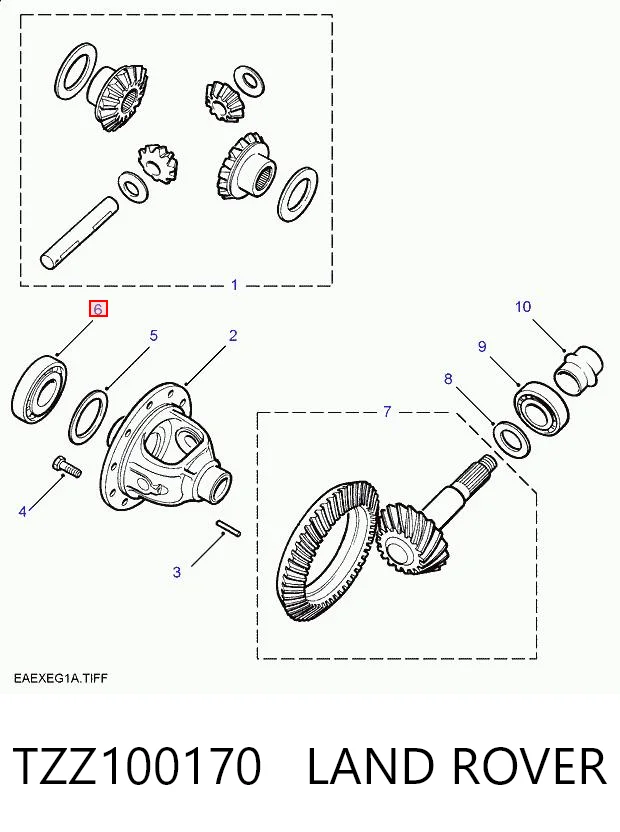 Grupo trasero TZZ100170 LAND ROVER