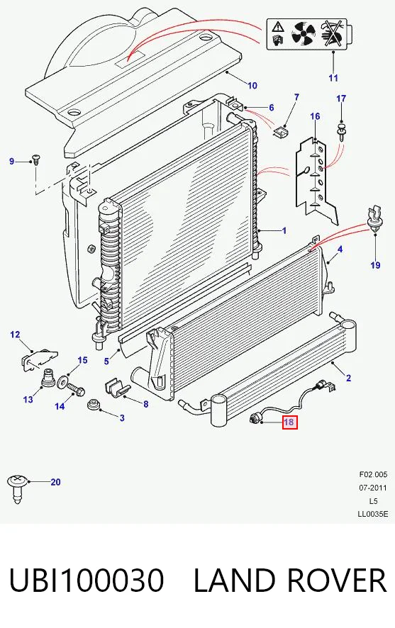 UBI100030 LAND ROVER