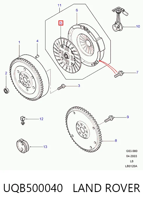 UQB500040 Land Rover