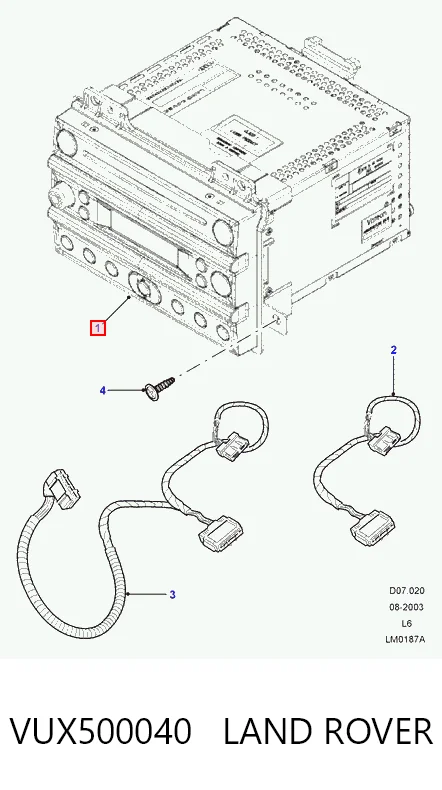 VUX500040 LAND ROVER