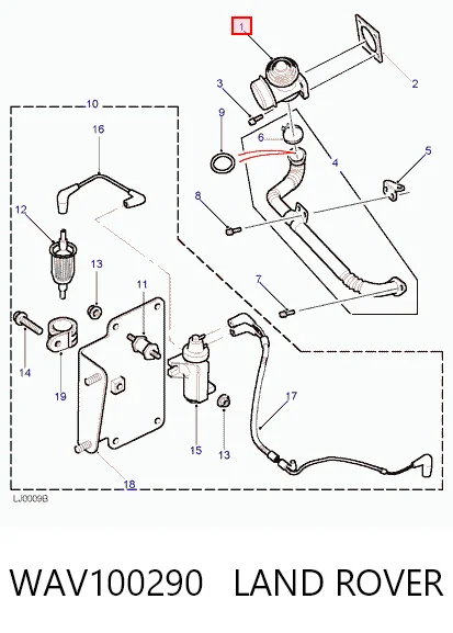 Válvula EGR para Land Rover Discovery II LJ ,LT