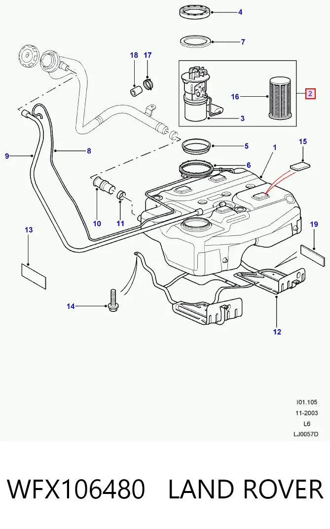 Módulo de alimentación de combustible para Land Rover Freelander I L314