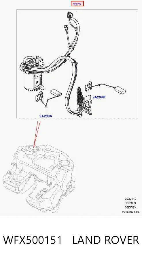 WFX500151 Land Rover Módulo de alimentación de combustible