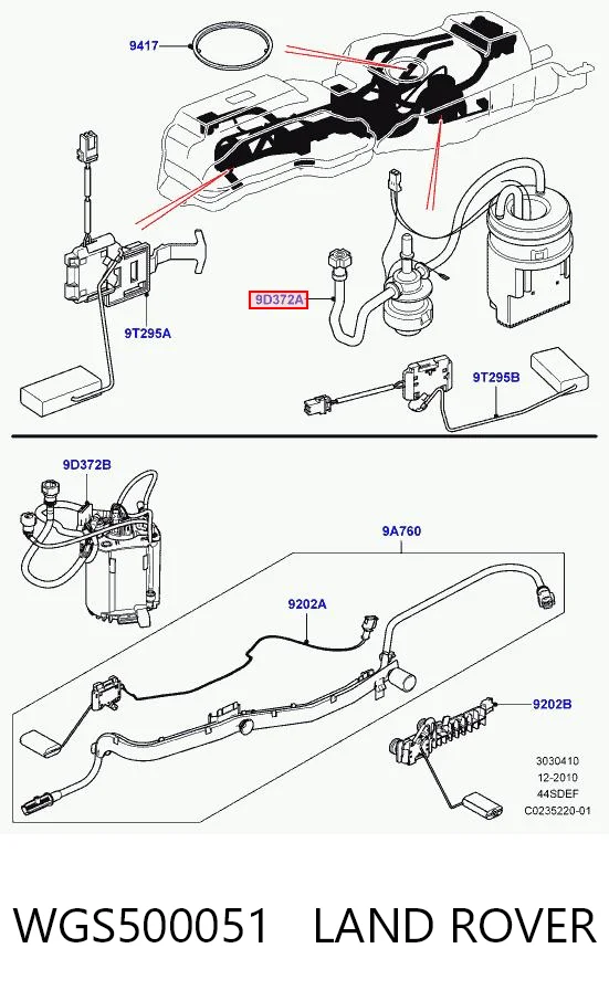 Bomba de gasolina Land Rover Discovery III (LR3)