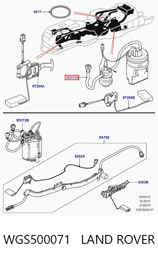Módulo alimentación de combustible  Land Rover Discovery III SUV (LR3) (2004 - 2009) precio, desde 30,93 EUR
