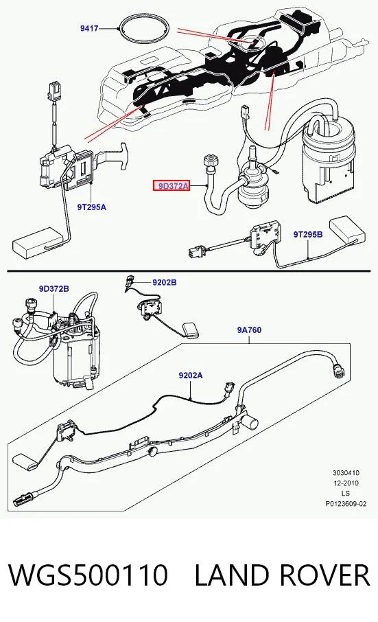 WGS500110 Land Rover Módulo de alimentación de combustible