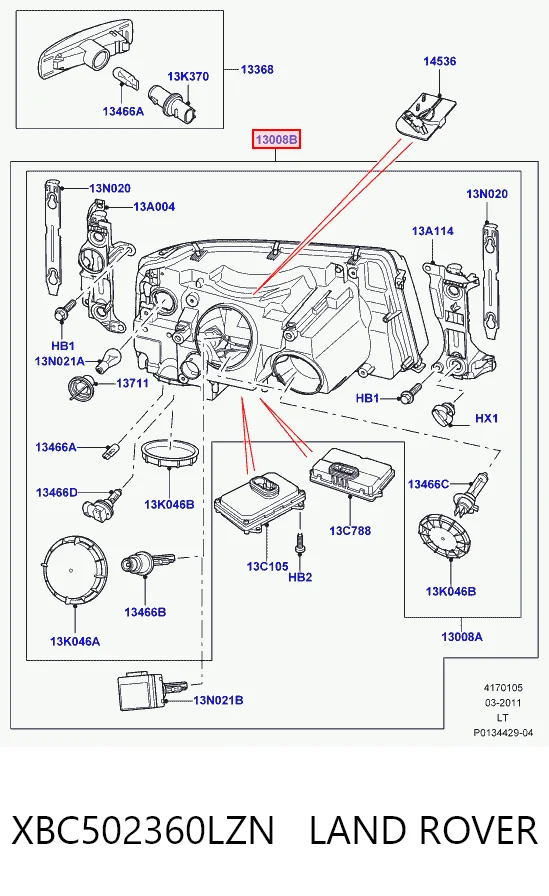 Comprar Faro derecho Land Rover Range Rover SPORT I L320