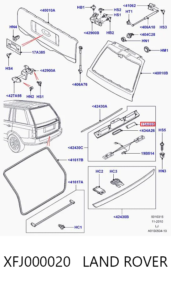  Luz matricula Land Rover Range Rover 3