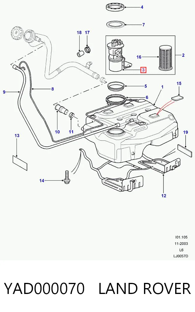 Comprar Aforador de nivel de combustible Land Rover Freelander I L314 a bajo precio