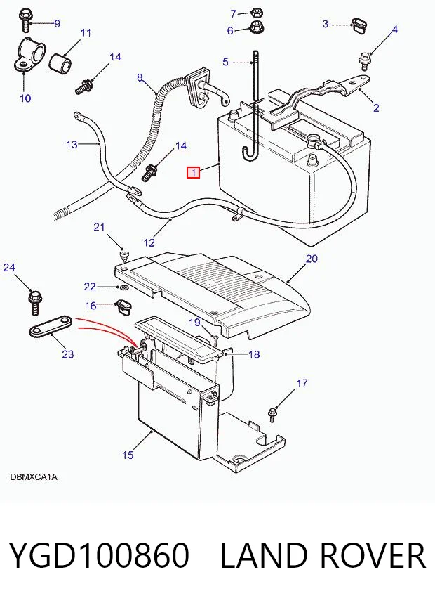 6665032 Bobcat Batería Start-Stop