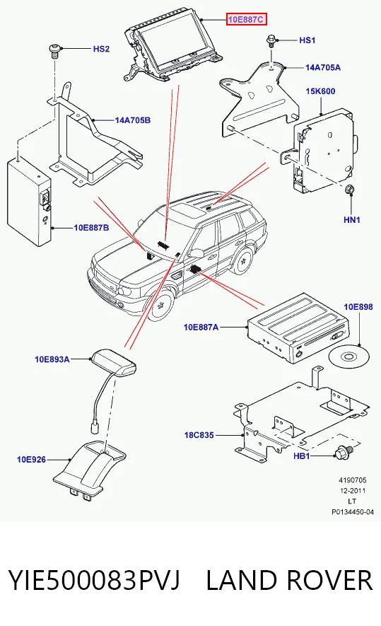  Pantalla Land Rover Discovery 3