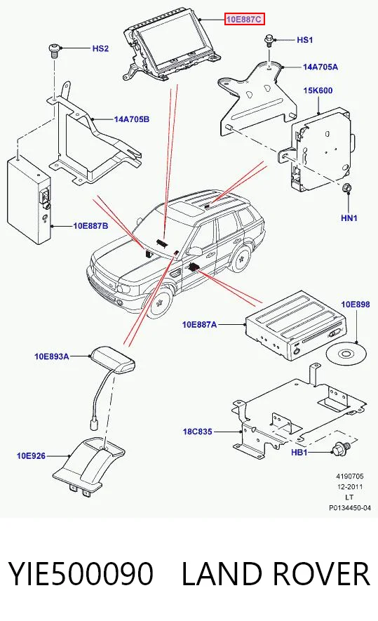 Pantalla multifuncion Land Rover Discovery III (2004-2009)