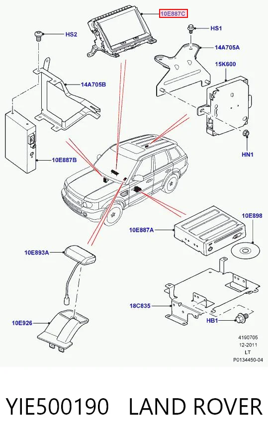 Pantalla multifunción Land Rover Discovery III SUV (LR3) (2004 - 2009) precio, desde 143,75 EUR