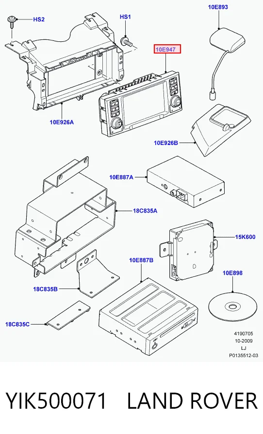 Pantalla multifunción Land Rover Range Rover III SUV (L322) (2002 - 2009) precio, desde 154,28 EUR