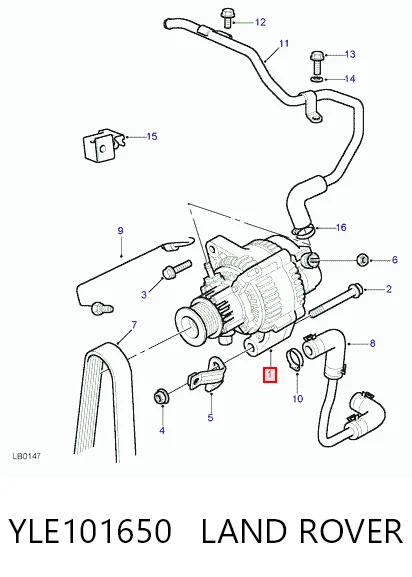 Alternador de coche para Land Rover Freelander I L314
