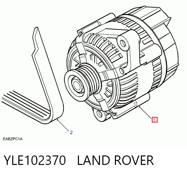 YLE102370 Land Rover Alternador de coche