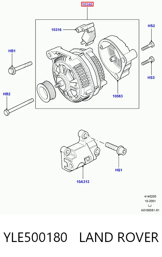 YLE500180 Land Rover Alternador de coche