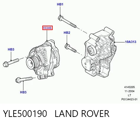 YLE500190 Land Rover Alternador de coche