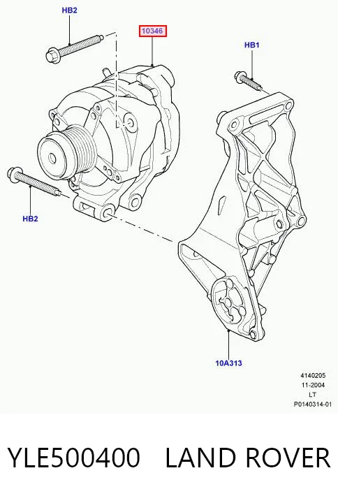 YLE500400 Land Rover Alternador de coche