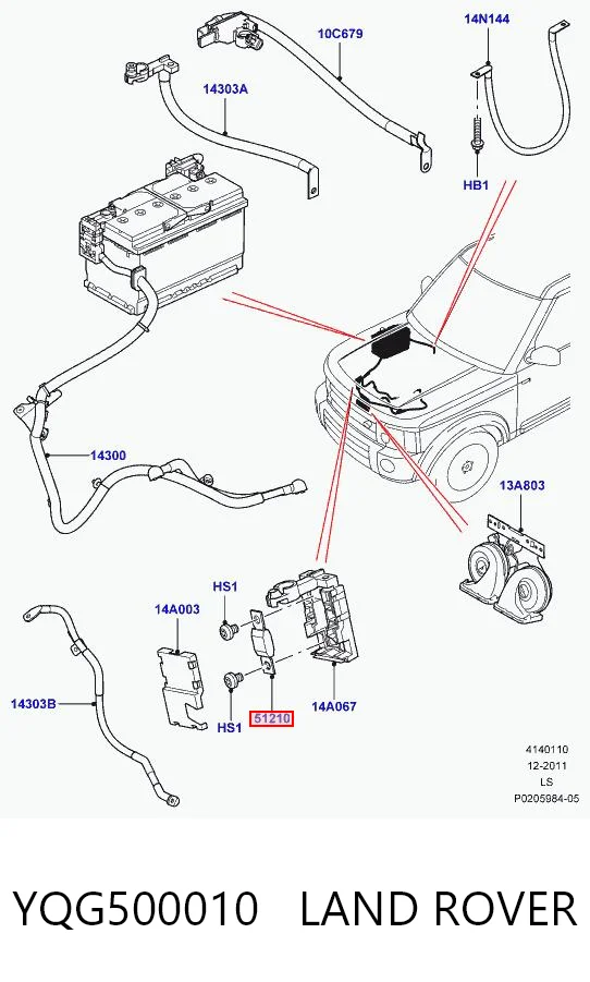 Fusible YQG500010 LAND ROVER